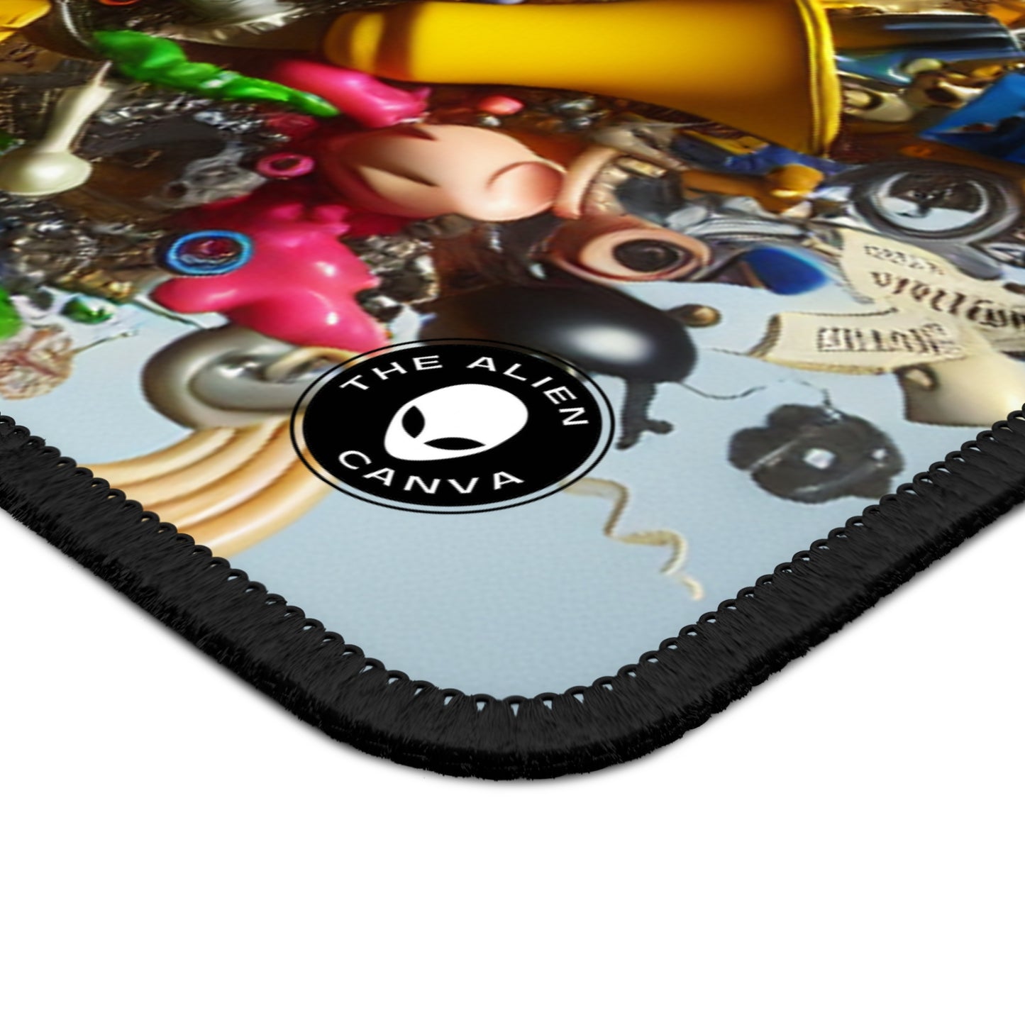 "Surreal Fusion: Crafting a Visual Poem" - The Alien Gaming Mouse Pad Dadaism