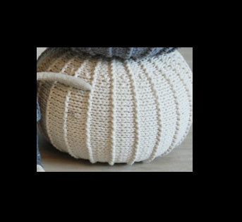 Home Decor Hand Knitted Lazy Sofa Pouf