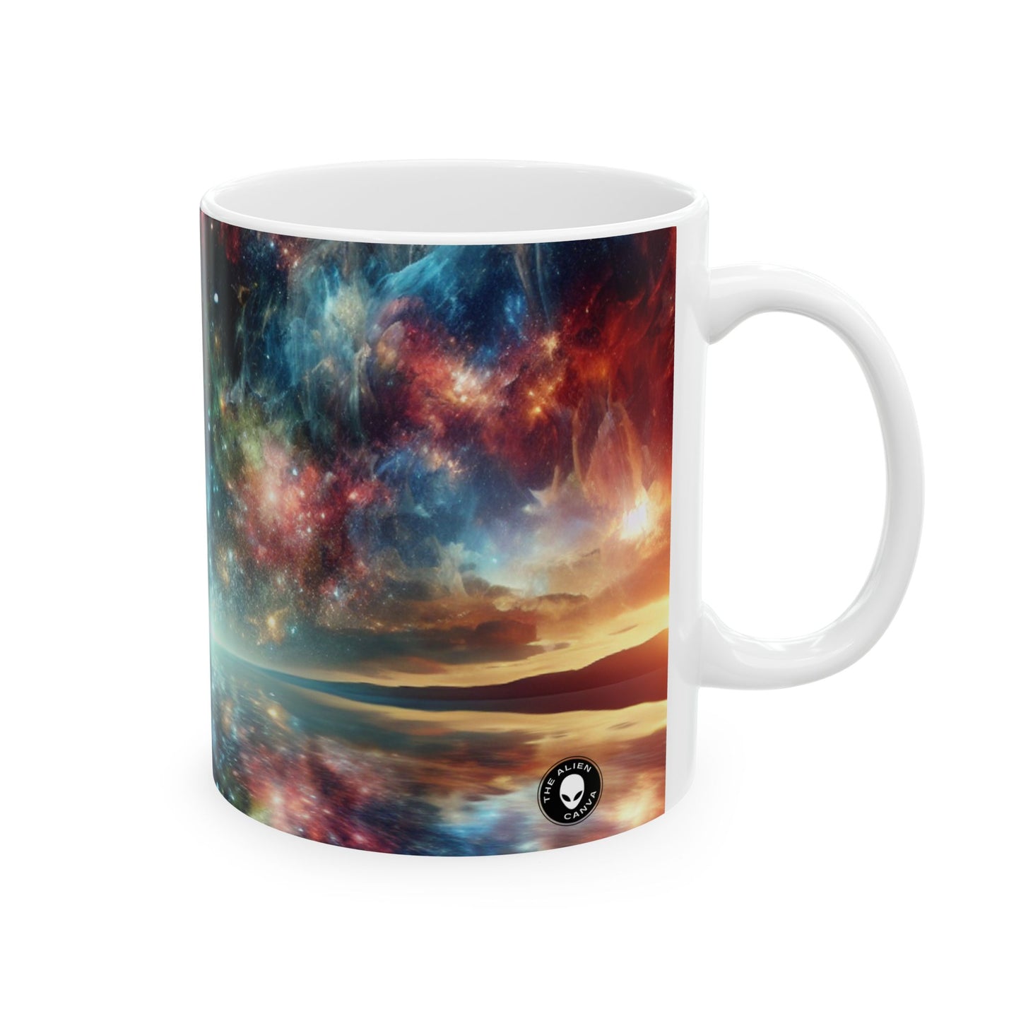 Galactic Reflections - The Alien Ceramic Mug 11oz