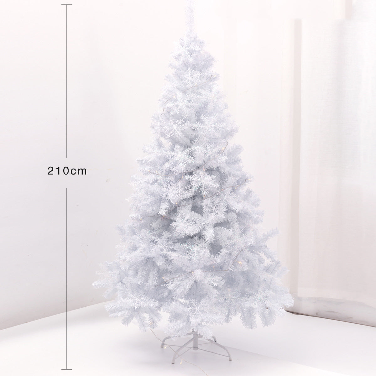 Nouveau 1.5, 1.8m luxe Crypto maison décoration de noël blanc arbre de noël