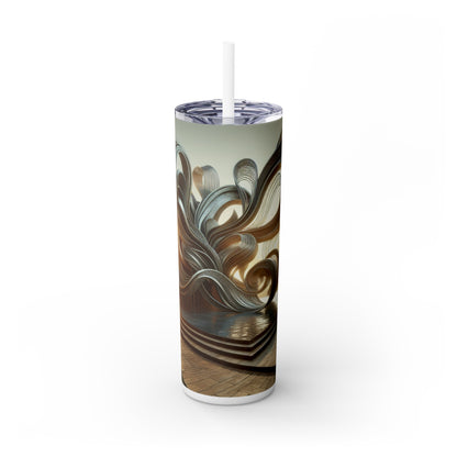 "Transforming Consumption: An Interactive Eco-Art Installation" - The Alien Maars® Skinny Tumbler with Straw 20oz Installation Sculpture