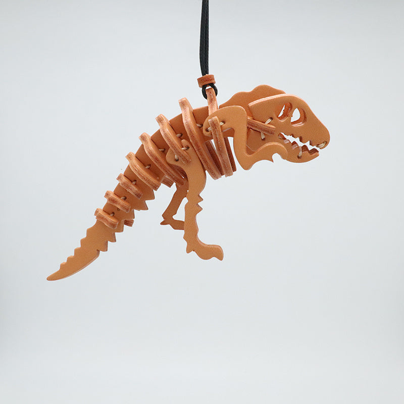 Tyrannosaure Rex Pendentif Voiture Cuir