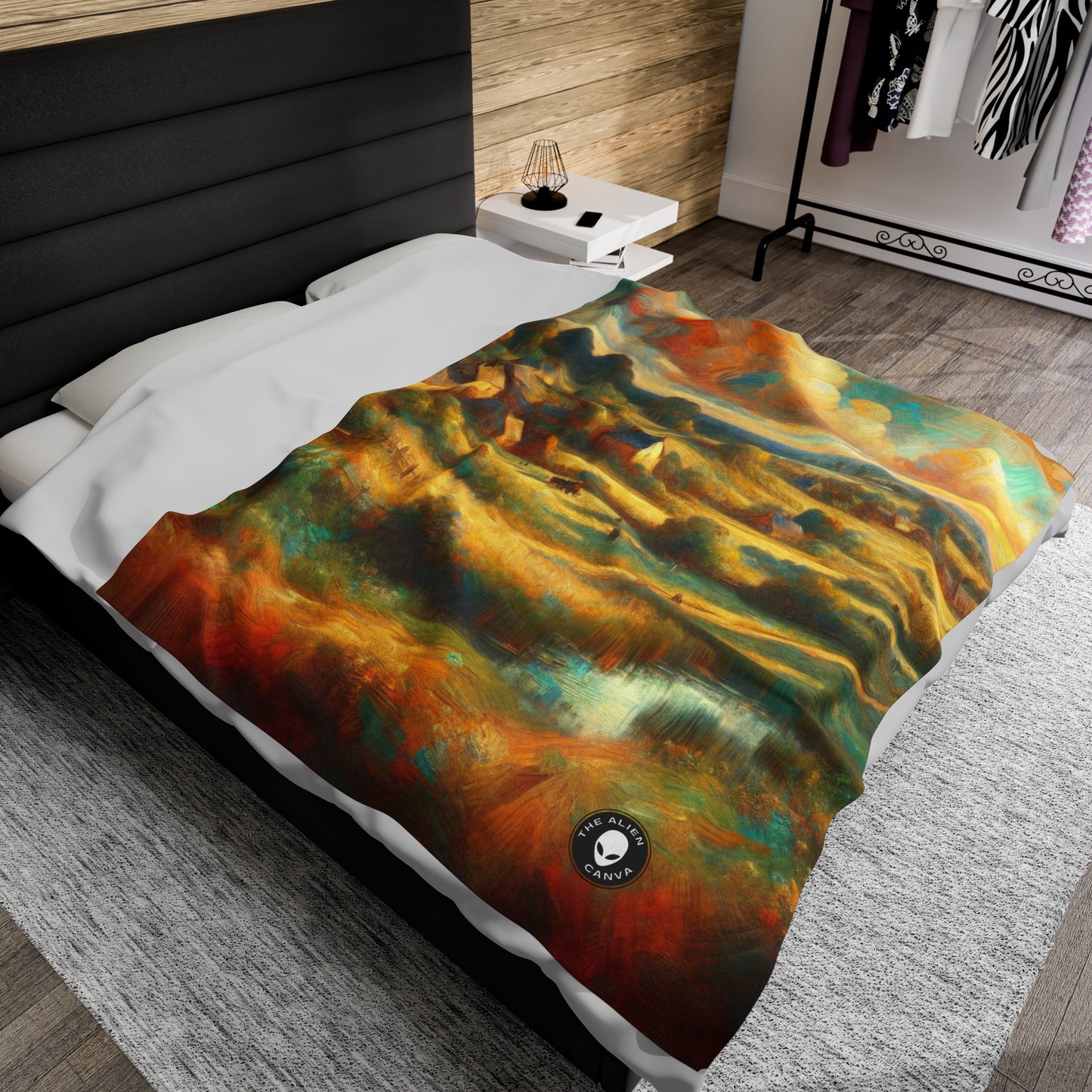 "Fairy Forest Twilight" - The Alien Velveteen Plush Blanket Neoromanticism