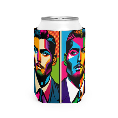 "Celebrity Pop Art Portrait" - The Alien Can Cooler Sleeve Pop Art Style