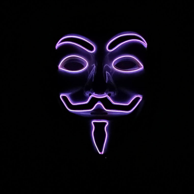 New LED Guy Fawkes Mask