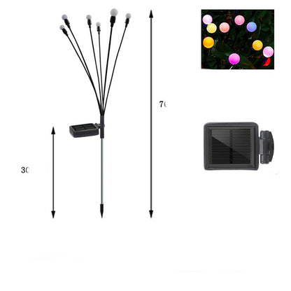 Simulation luciole lumière solaire décoration de jardin extérieur pelouse paysage lampe décor de noël lumières LED solaires lumières de jardin en plein air