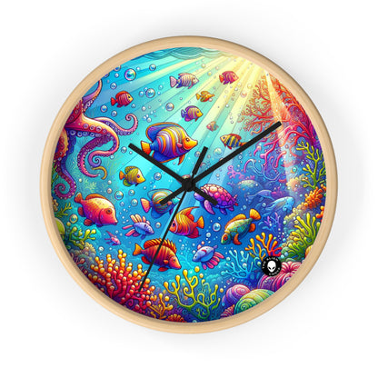 "Seaside Soiree: A Dance Party Under the Sea" - The Alien Wall Clock