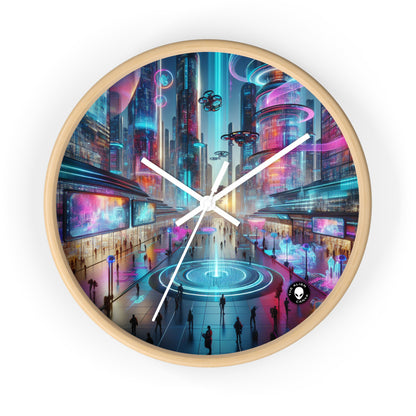 "Évolution numérique : une expérience artistique technologique" - The Alien Wall Clock Electronic Art