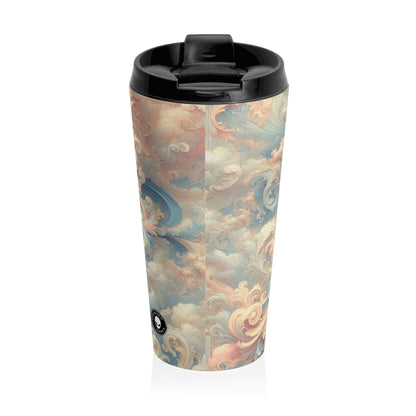 "Rococo Reverie: A Luxurious Ballroom Scene" - The Alien Stainless Steel Travel Mug Rococo