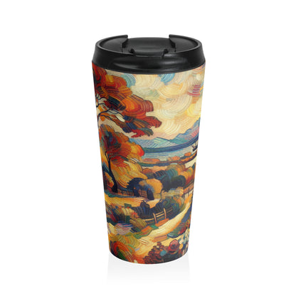 "Nature's Kaleidoscope: A Vivid Fauvism Exploration of the Animal Kingdom" - The Alien Stainless Steel Travel Mug Fauvism