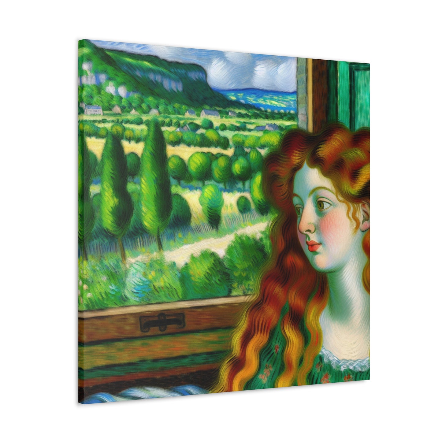 "French Countryside Escape" - The Alien Canva Post-Impressionism Style