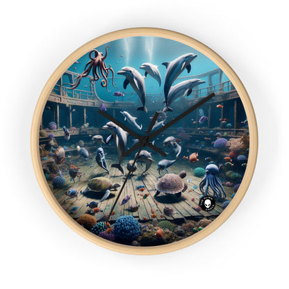 "Shipwreck Soiree: An Underwater Dance Party" - The Alien Wall Clock