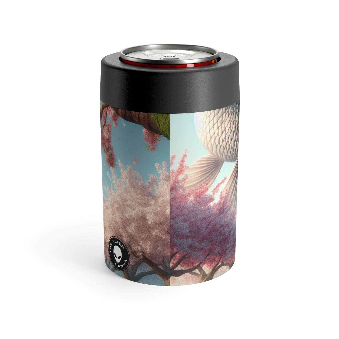 "Koi Fish in Cherry Blossoms: Beauty of Nature" - The Alien Can Holder