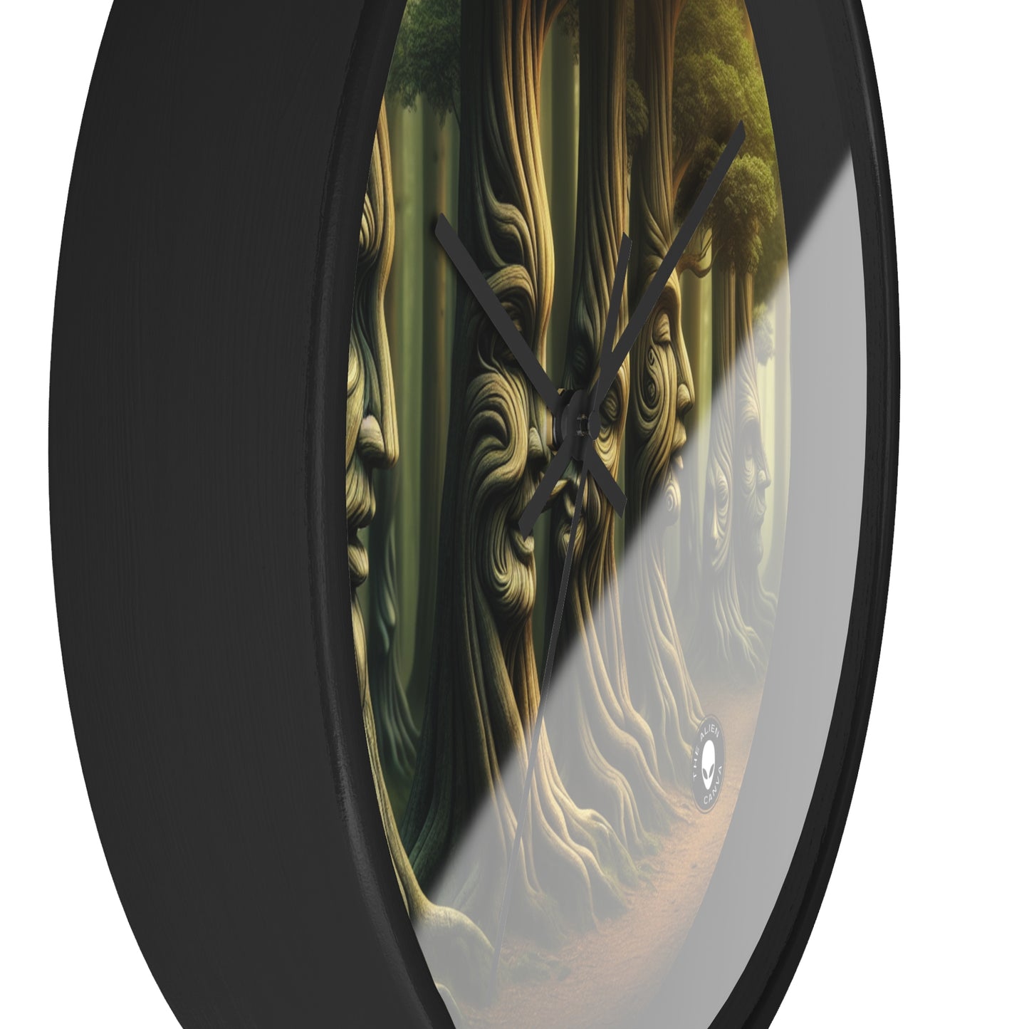 "Whispering Trees: Secrets of the Mystic Forest" - The Alien Wall Clock