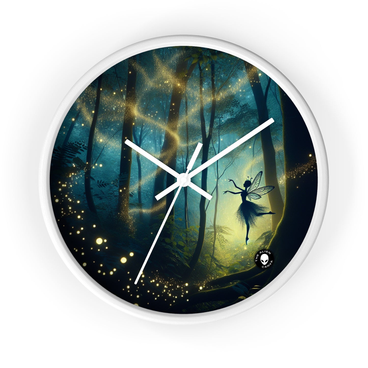 "Bosque Encantado: Baile de Luciérnagas" - El Reloj de Pared Extraterrestre