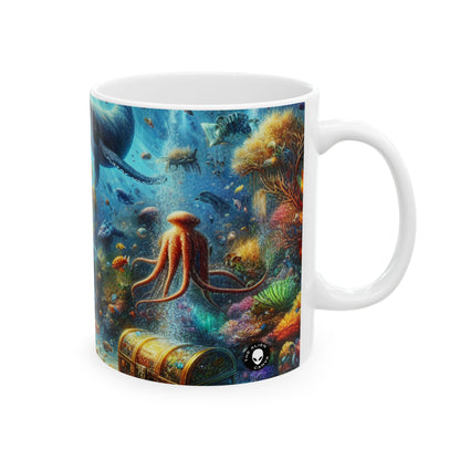 « Pays des merveilles sous-marines » – Tasse en céramique Alien 11 oz