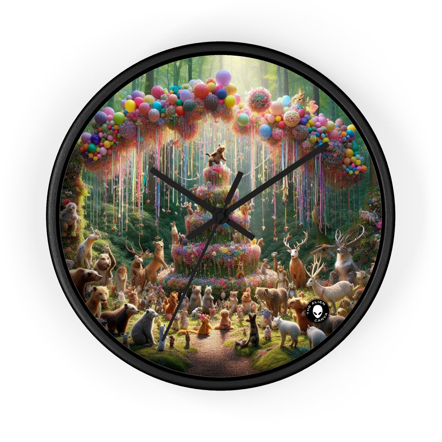 "Fiesta del bosque" - El reloj de pared extraterrestre