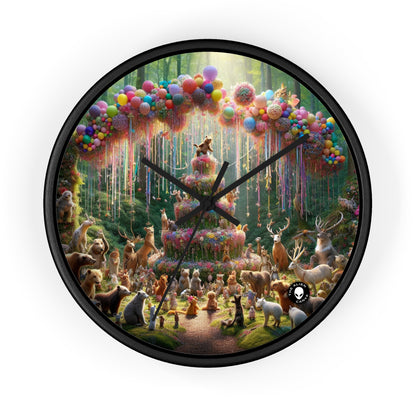 "Forest Fiesta" - The Alien Wall Clock