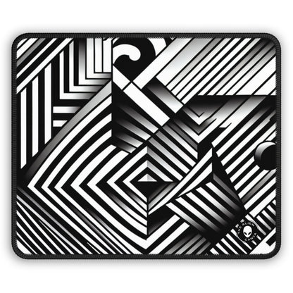 "Swirling Kaleidoscope: A Bold Op Art Vortex" - Le tapis de souris Alien Gaming Optical Art (Op Art)