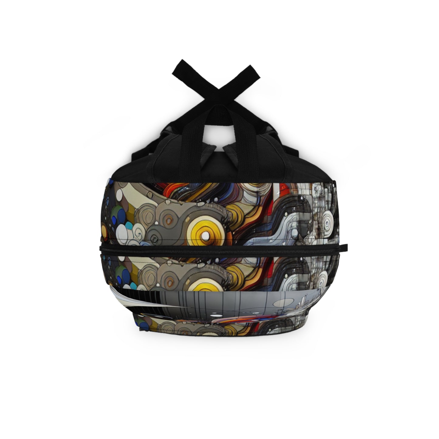 "Urban Chaos: A Neo-Expressionist Cityscape" - The Alien Backpack Neo-Expressionism