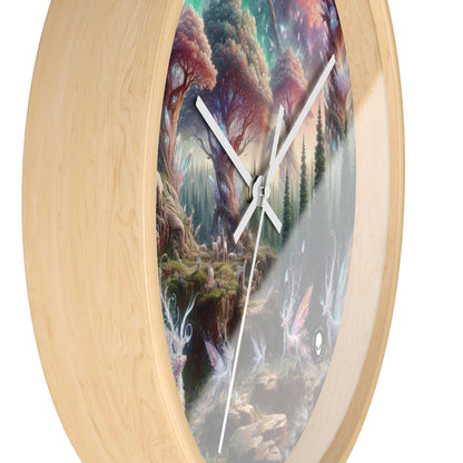 "Crystal Forest: A Magical Realm" - The Alien Wall Clock