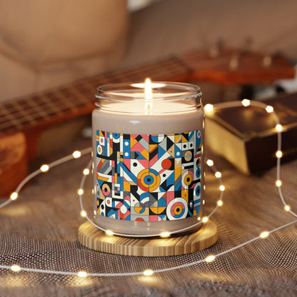 "Cityscape Ignited" - The Alien Scented Soy Candle 9oz Geometric Abstraction