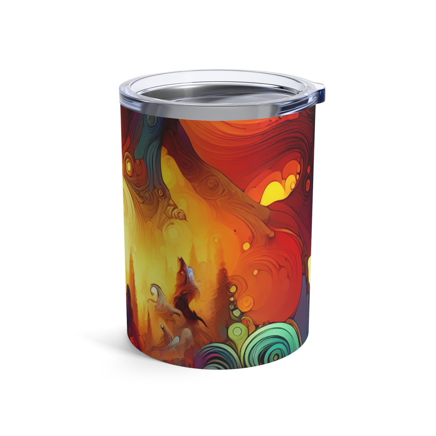 "Crossovers Clash : La bataille ultime des dimensions" - The Alien Tumbler 10oz Art du jeu vidéo