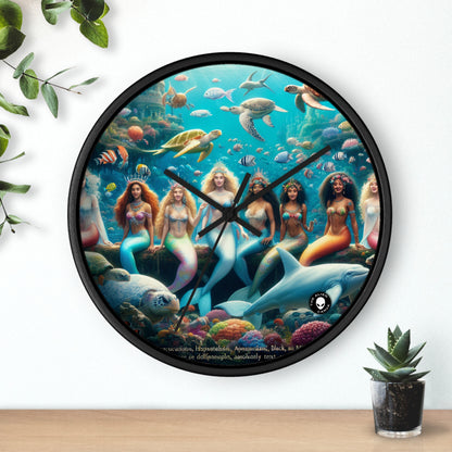 "Dive into the Enchanted Abyss: A Mermaid's Paradise" - The Alien Wall Clock