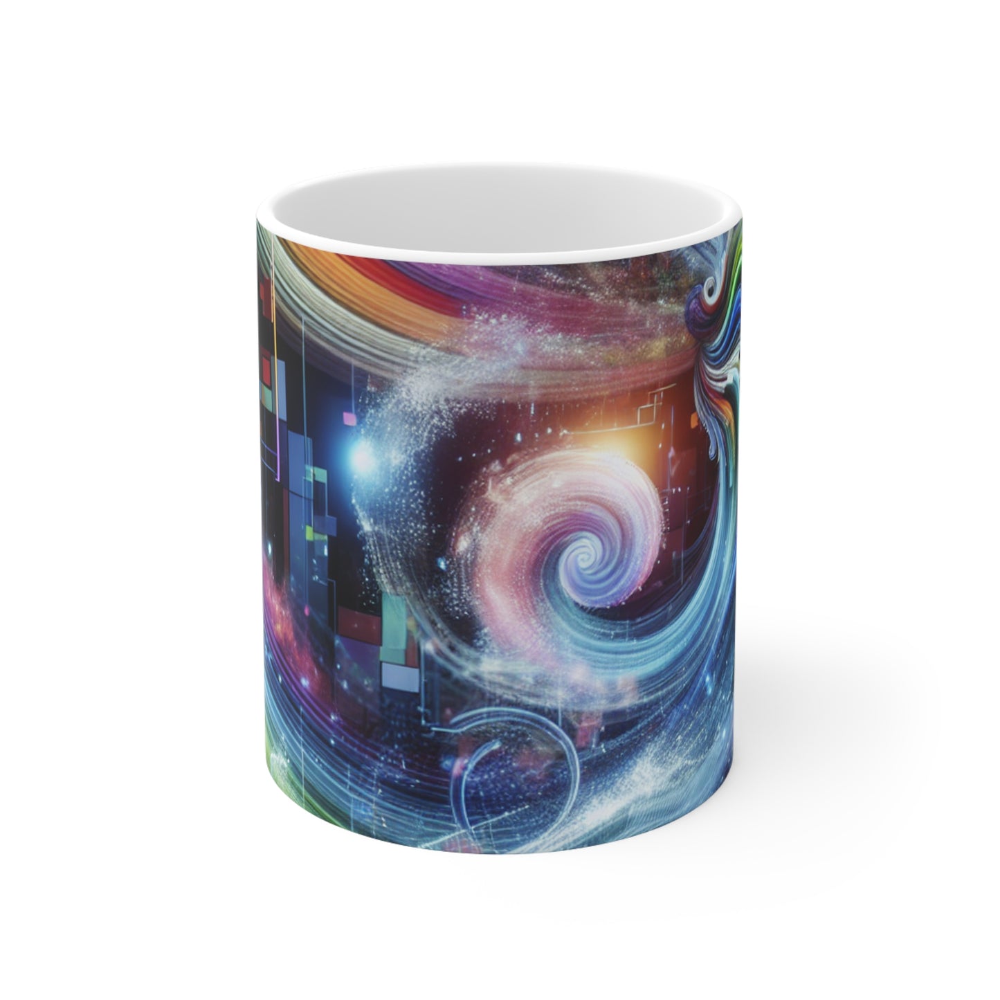 "Fluid Harmony: A fascinante video sinfonía" - The Alien Ceramic Mug 11oz Video Art