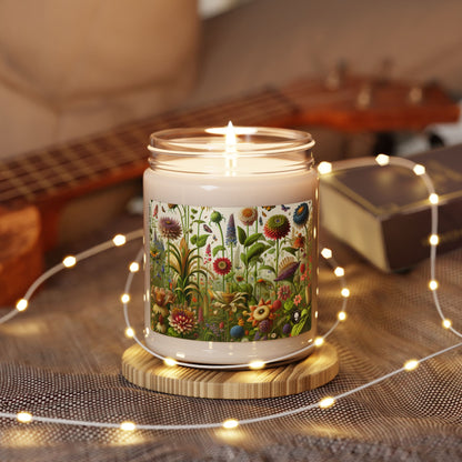 "Enchanted Garden: A Whimsical Scene" - The Alien Scented Soy Candle 9oz