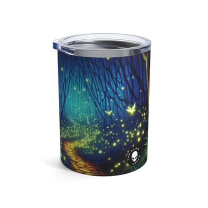 "Bosque Encantado: Resplandor Nocturno" - Vaso Alien de 10 oz