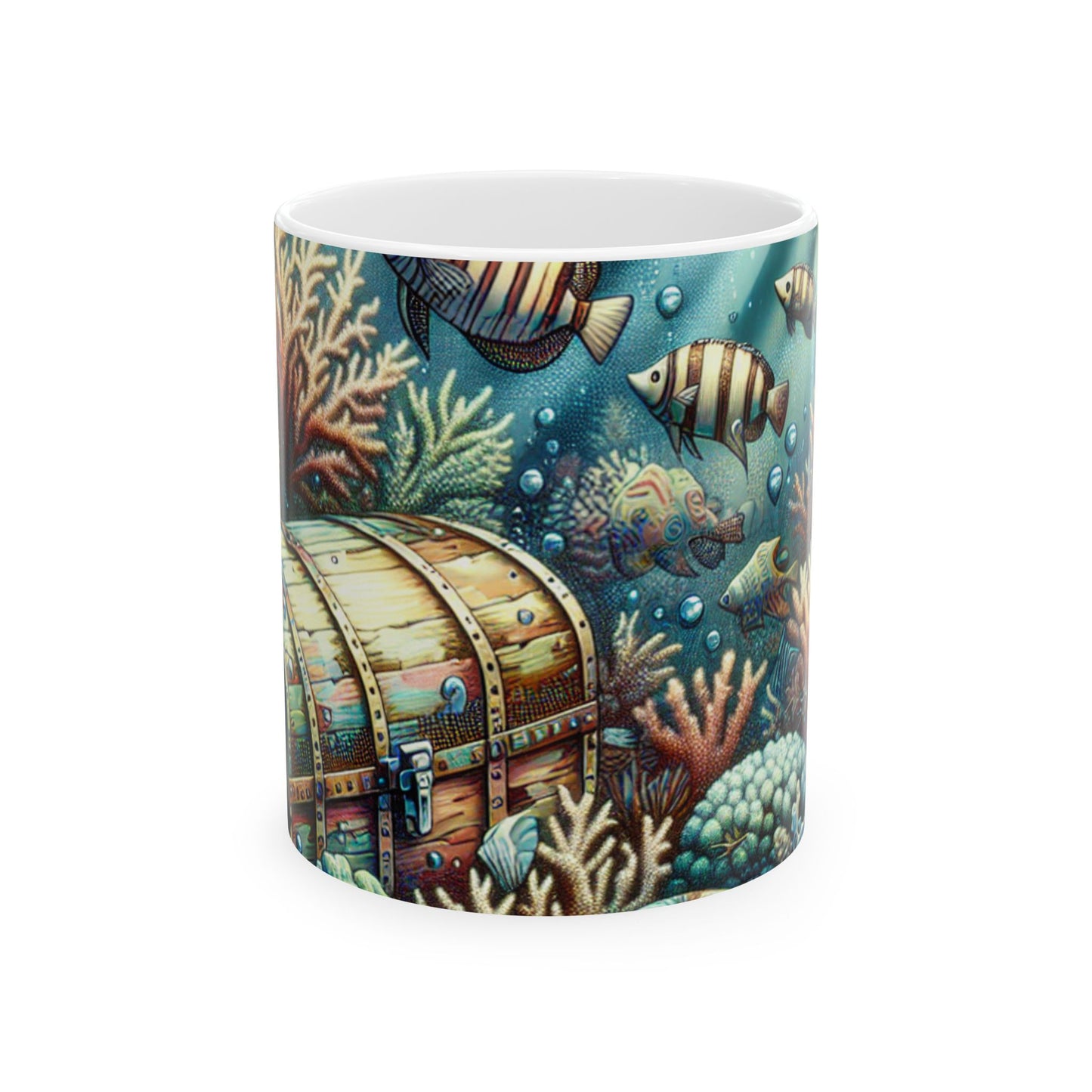 Taza de cerámica "El país de las maravillas submarinas" de 11 oz