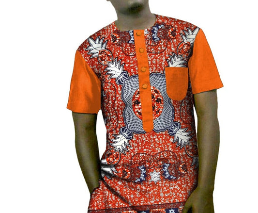 Printed 100% cotton men's T-shirt