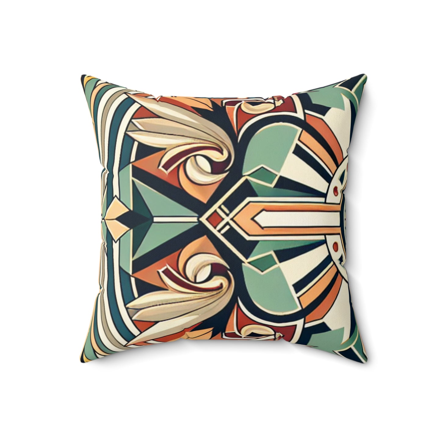 "Glamorous Art Deco Elegance: A Sparkling Evening"- The Alien Spun Polyester Square Pillow Art Deco