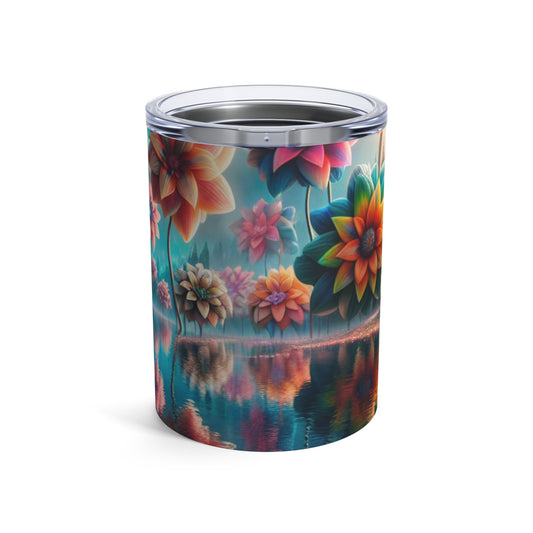 "Aguas Encantadas: Un País Floral de Ensueño" - Vaso Alien de 10 oz