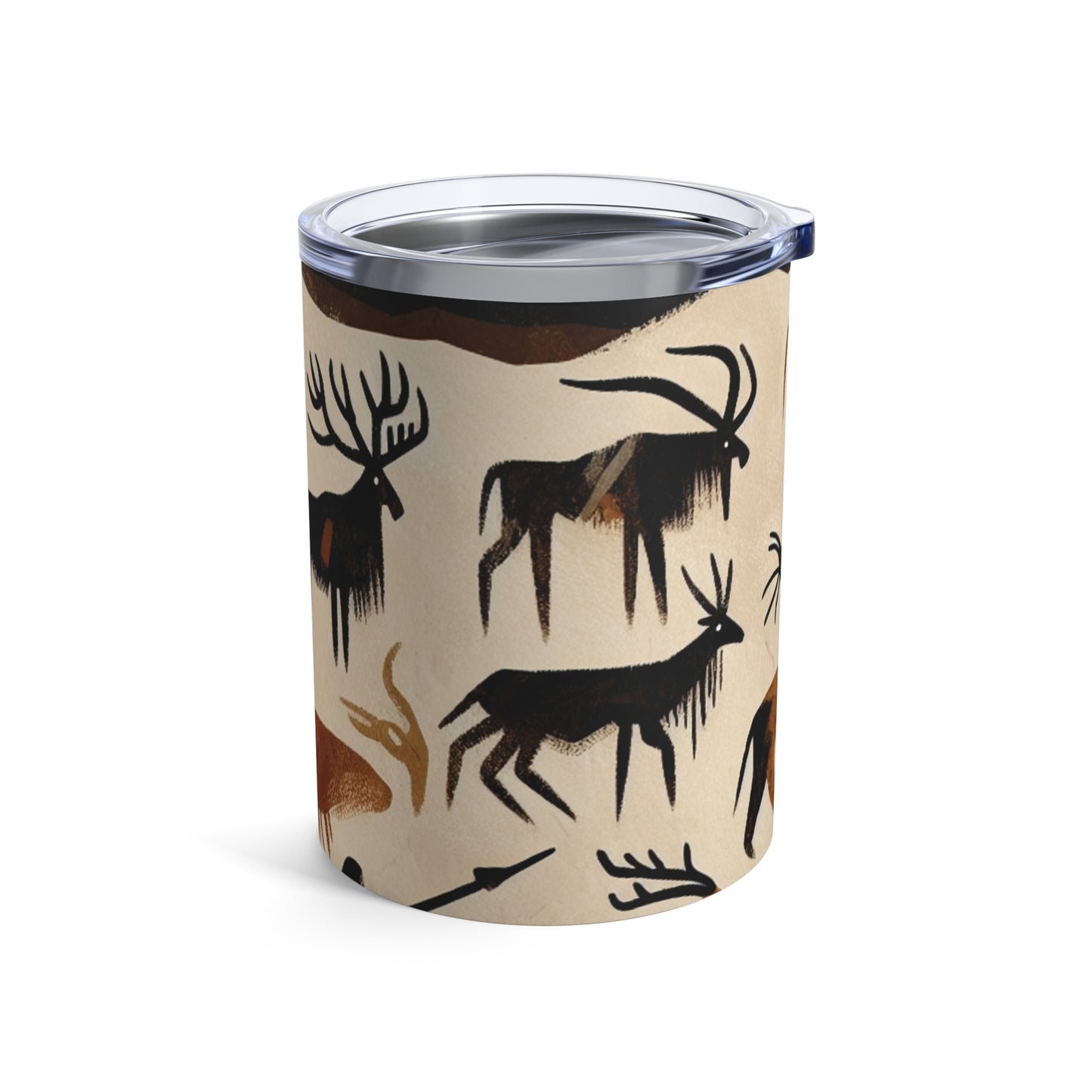 "The Discovery of Fire: A Cave Painting Tale" - The Alien Tumbler 10oz Cave Painting