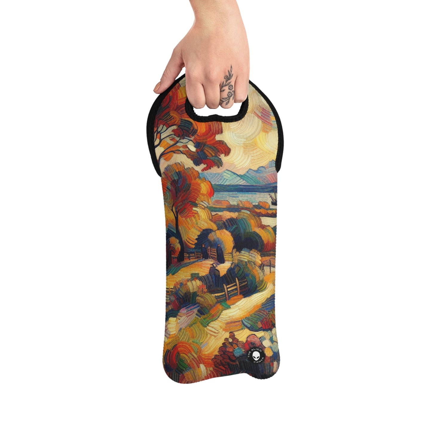 "Nature's Kaleidoscope: A Vivid Fauvism Exploration of the Animal Kingdom" - The Alien Wine Tote Bag Fauvism