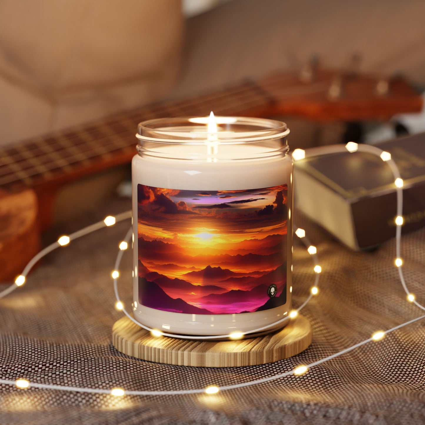 "Dawning Peaks: A Mountain Sunrise" - The Alien Scented Soy Candle 9oz