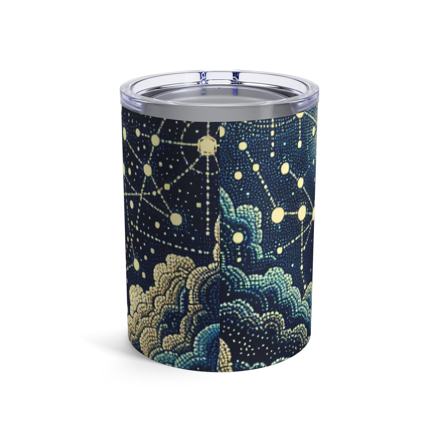 "Dotting the Heavens" - El vaso alienígena estilo puntillismo de 10 oz