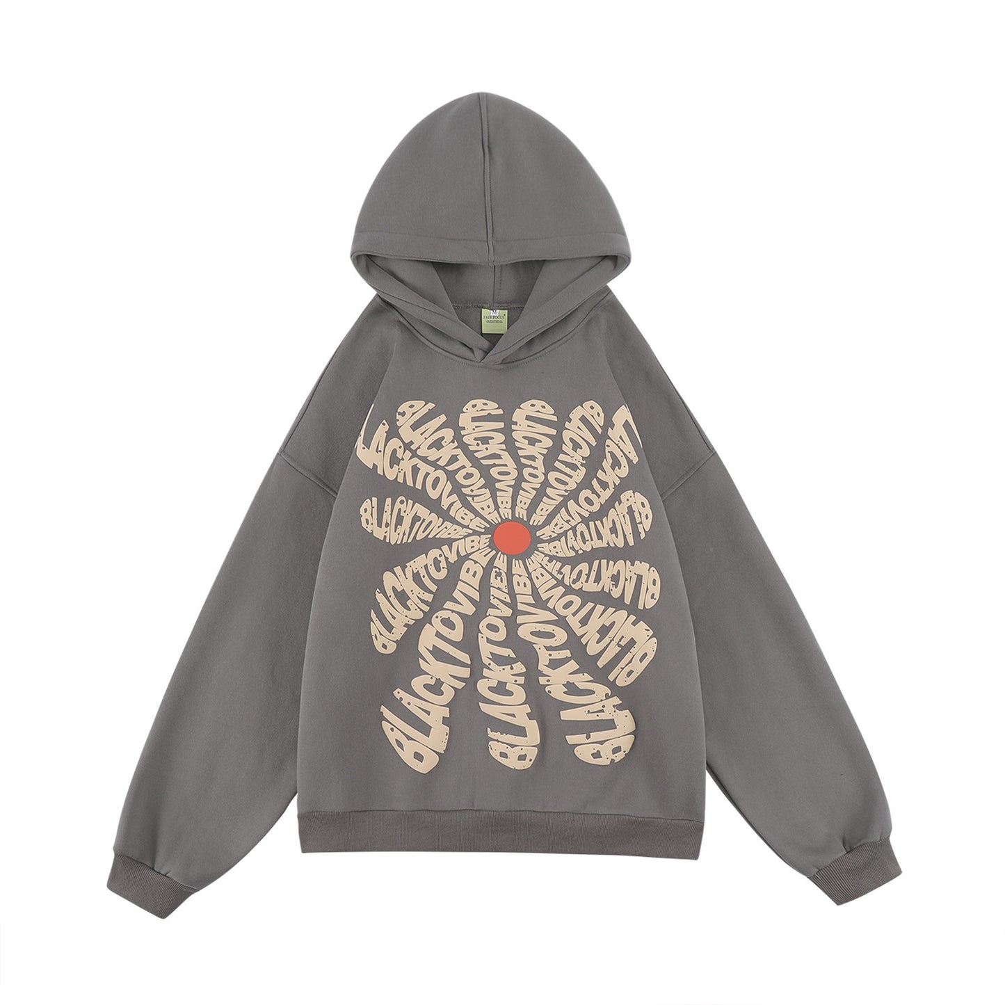 Men's New Plush Foam Printed Hoodie