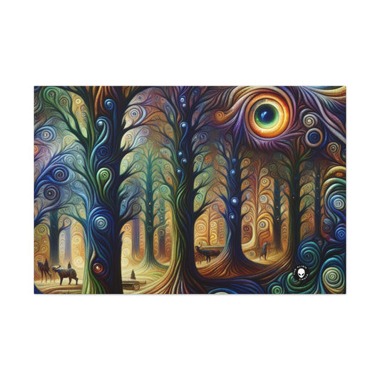 "Enchanted Rainbow Woods" - The Alien Canva