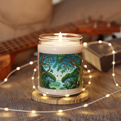 "Enchanted Woodland: Where Trees Dance and Creatures Roam" - The Alien Scented Soy Candle 9oz