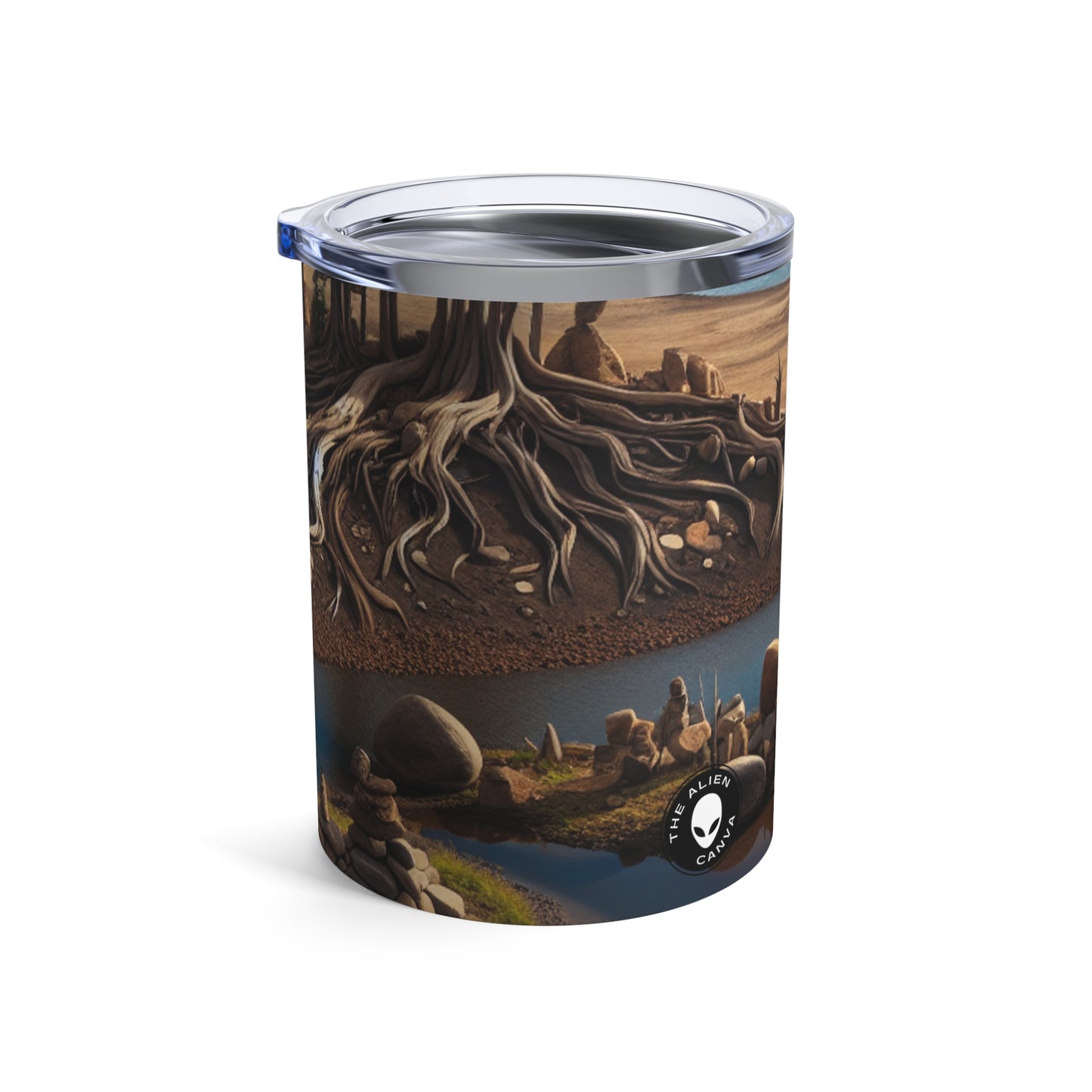 Traces transitoires : une installation immersive de Land Art explorant la fragilité des souvenirs - The Alien Tumbler 10oz Land Art