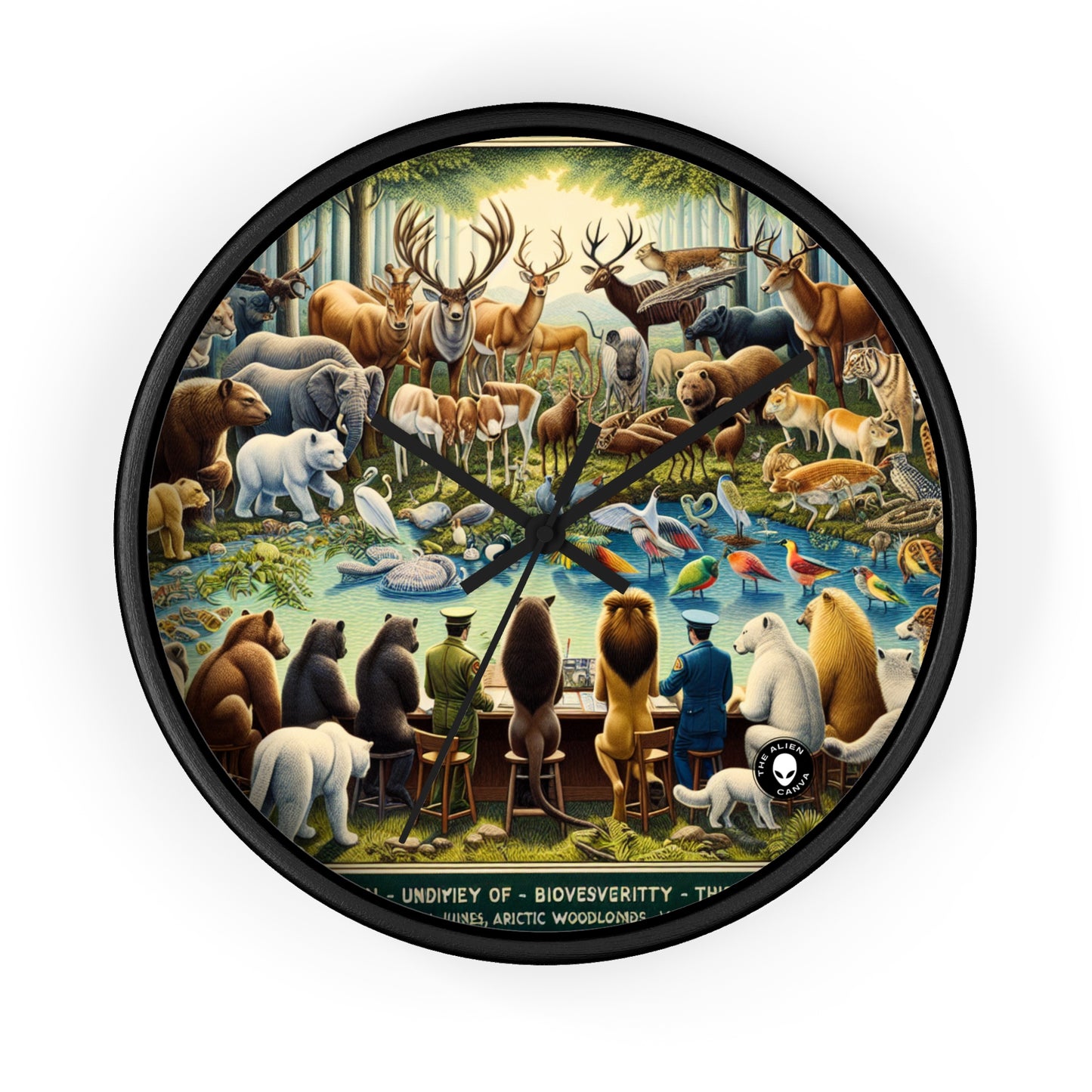 "United Wildlife: Guardians of Gaia" - The Alien Wall Clock