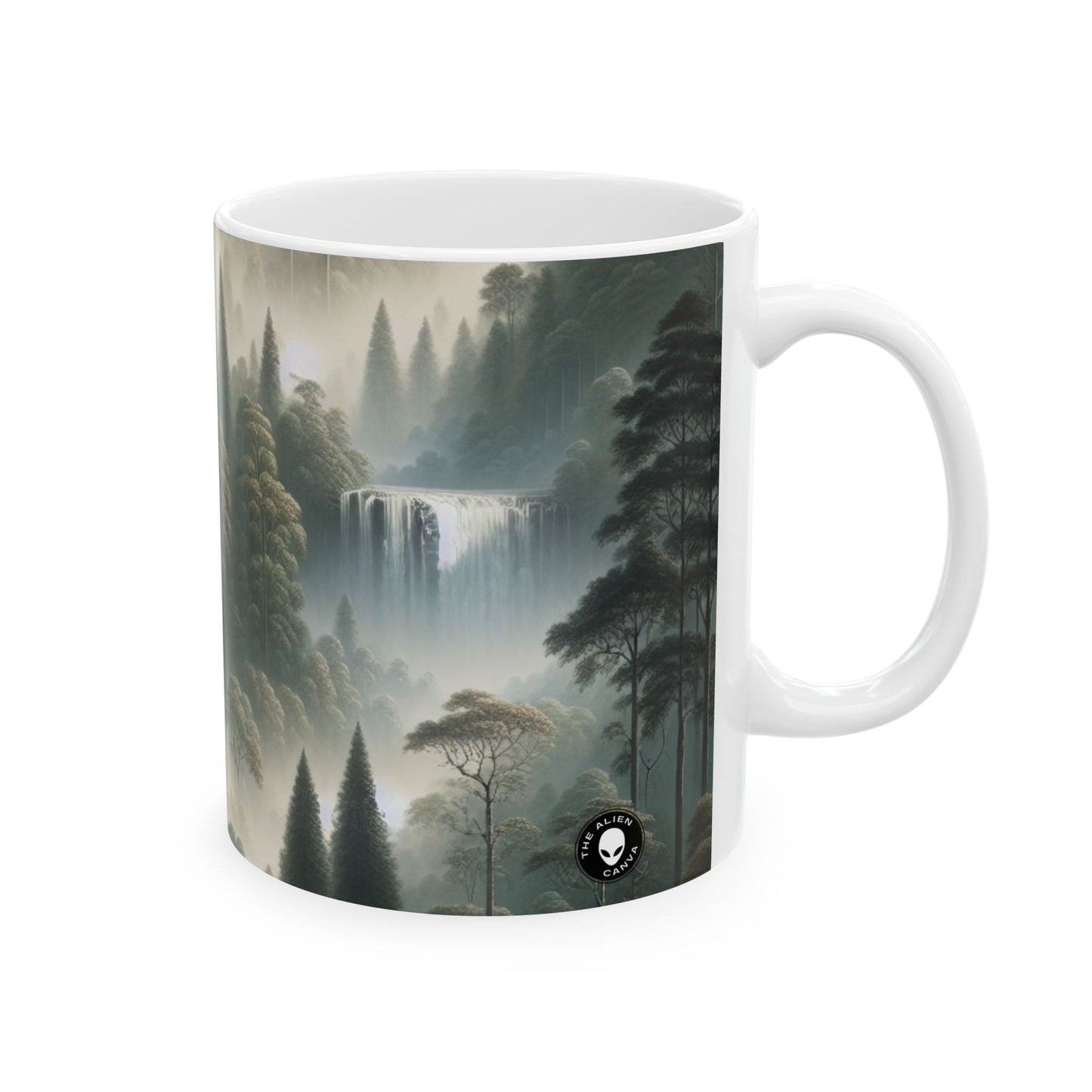 « Misty Forest Retreat » – La tasse en céramique Alien 11 oz