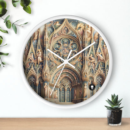 "Harmonie des Anges : Sérénade Céleste au Crépuscule" - The Alien Wall Clock International Gothic