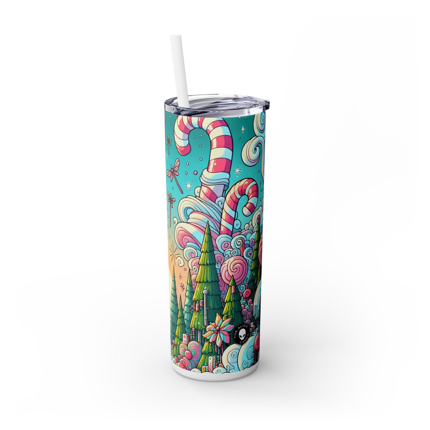 "Sugar Wonderland" - The Alien Maars® Skinny Tumbler avec paille 20oz