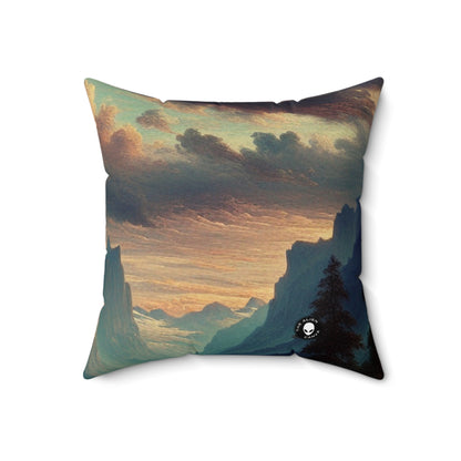 "The Tempestuous Soul: A Romantic Interpretation"- The Alien Spun Polyester Square Pillow Romanticism