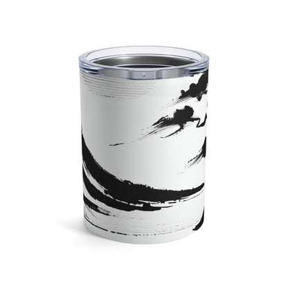 "Harmony of Wind and Water: A Zen Ink Painting" - The Alien Tumbler 10oz Zen Ink Painting