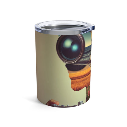 "Nature-Tech Fusion: A Photomontage Exploration" - The Alien Tumbler 10oz Photomontage